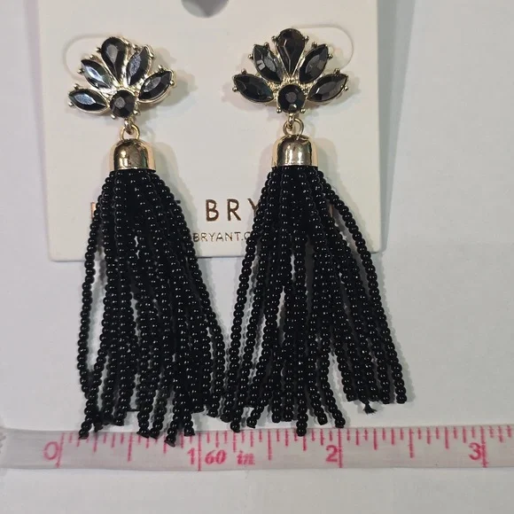 Beaded Tassel Earrings - Picture 4 of 5
